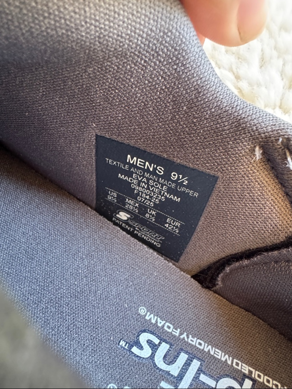 Skechers Men's Gray Athletic Sneakers - Picture 7 of 8